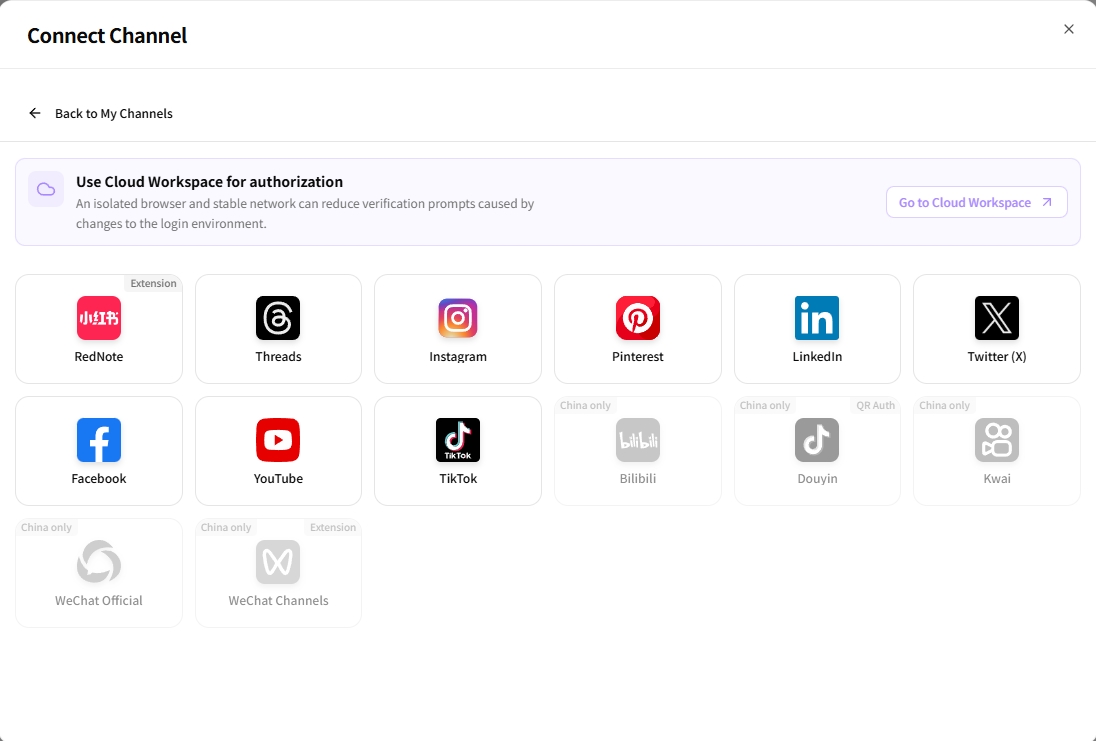 International platforms